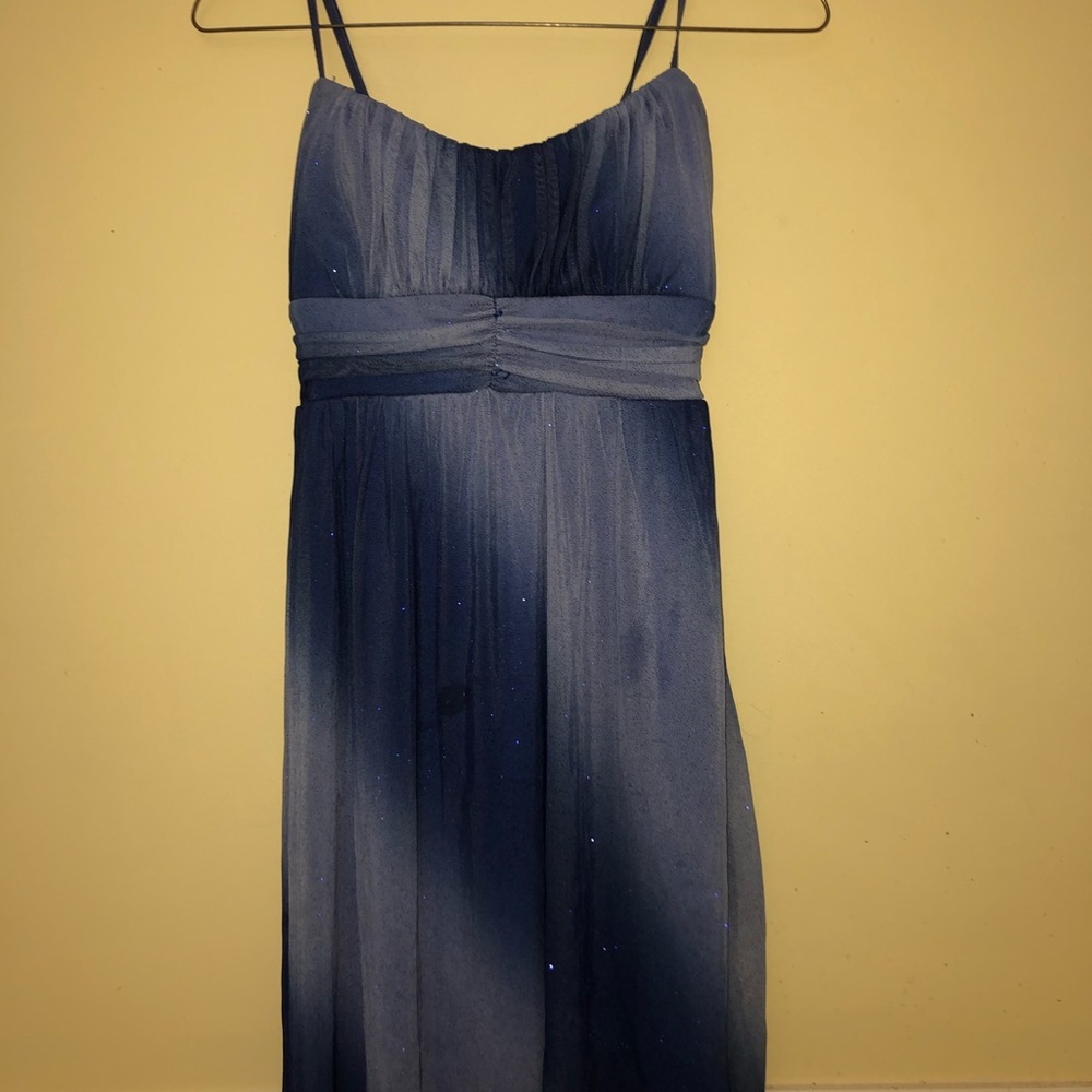 Blue prom dress
